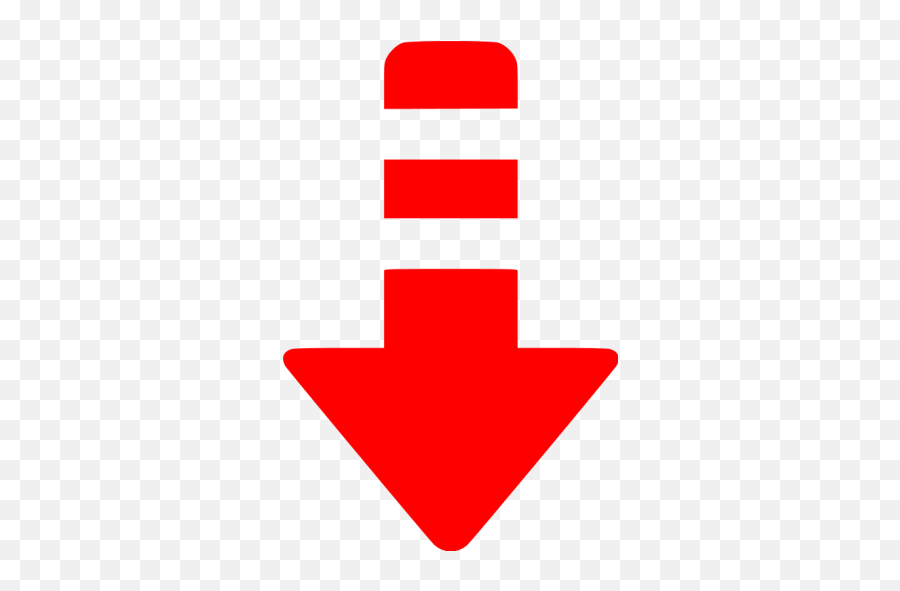 Red Arrow Down 6 Icon - Down Arrow Dark Blue Emoji,Red Down Arrow Emoticon