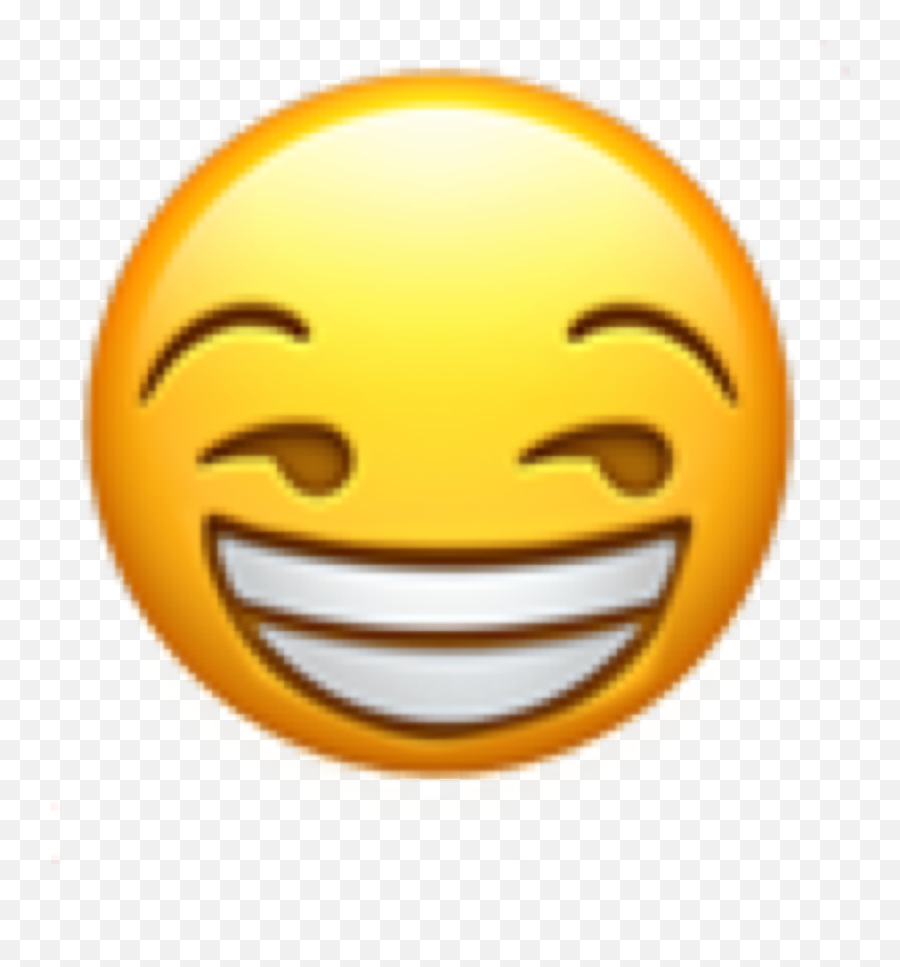 Sticker By Evie22 - Smirk Emoji With Teeth,Smiling Teeth Emoji