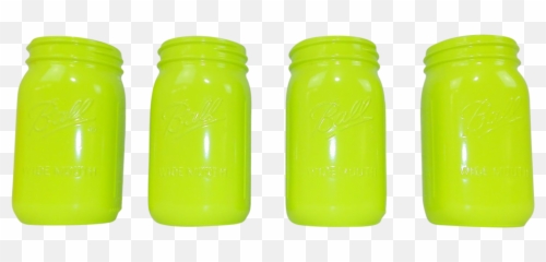 Vintage Lime Green Ball Mason Jars - Wedding Decor Emoji,Emotions With Mason Jars And Water