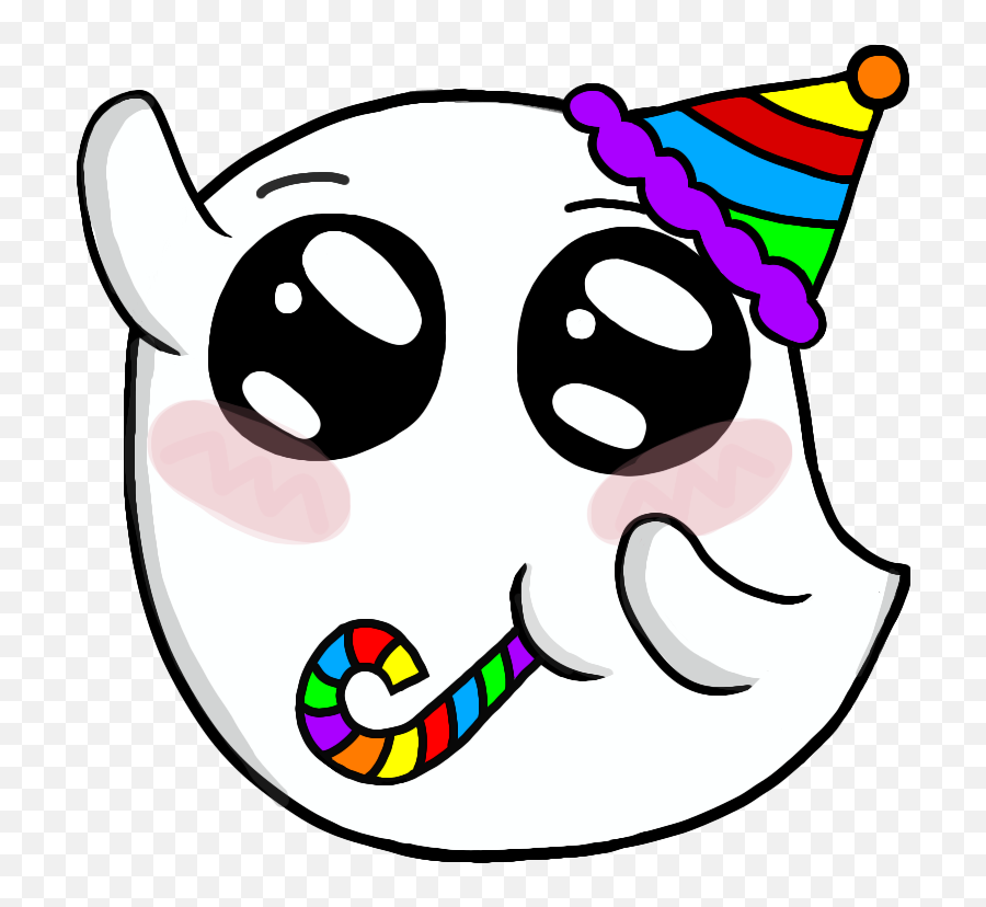 Booparty - Cute Ghost Discord Emoji,Boo Emoji