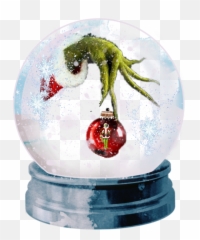 Grinch Ornament Max Christmas Sticker - Christmas Drawing Grinch In A Snow Globe Emoji,Snow Globe And Cookie Emoji