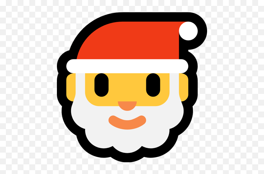 Windows Santa Claus - Santa Emoji Microsoft,Santa Emoji