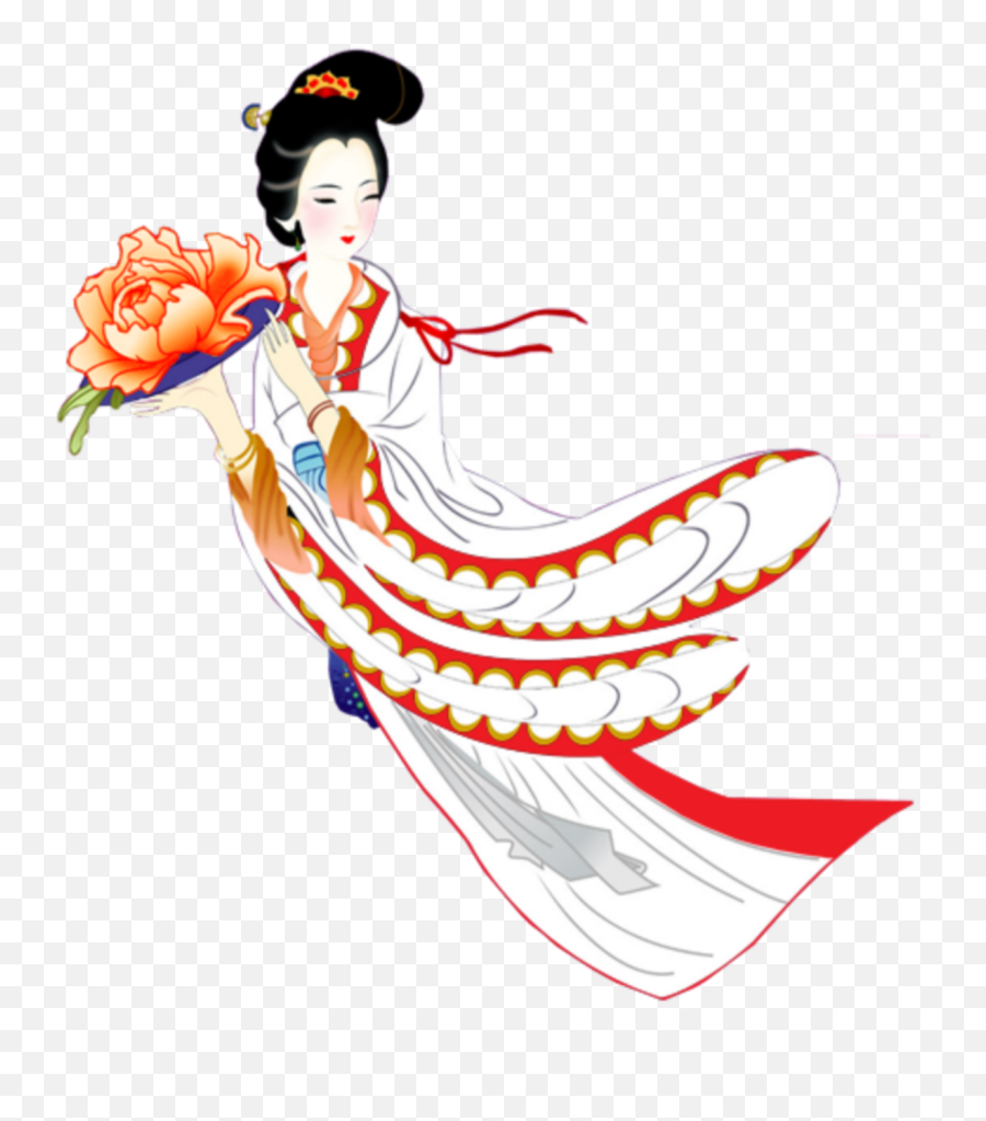 Woman Chinese Chinesegirl Sticker - Portable Network Graphics Emoji,Chinese Girl Emoji