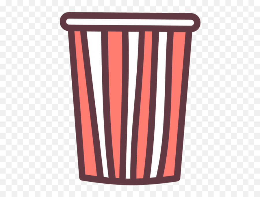 Free Online Popcorn Bucket Food Brown Vector For - Waste Container Emoji,Pop Corn Emoji