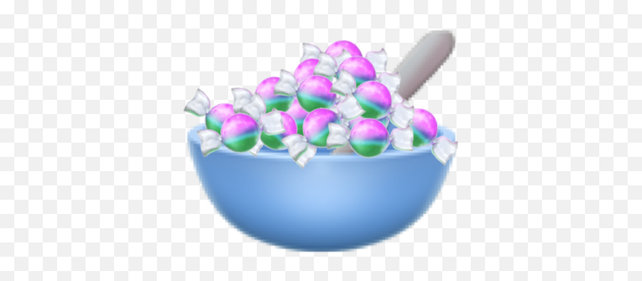 Candy Spoon Bowl Cute Emoji Sticker - Serveware,Candy Emoji