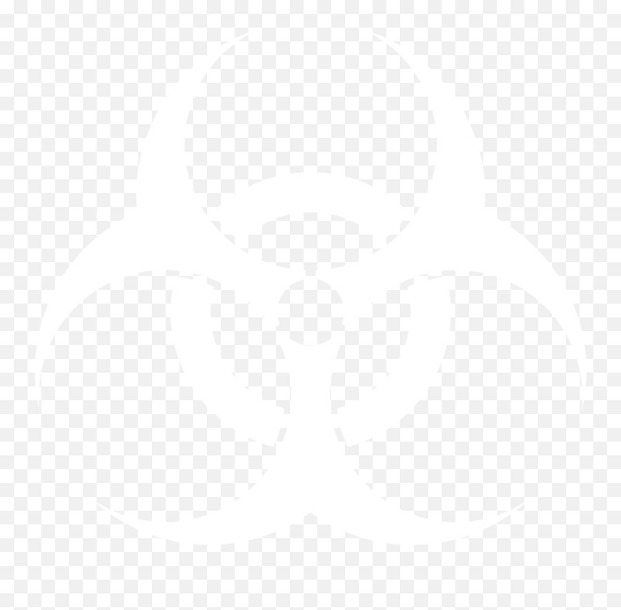 Biohazard Logo Black And White Close Icon Png - Clip Art Library White Biohazard Symbol Png Emoji,Hazard Symbol Emoji