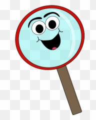 Cartoon Magnifying Glass Clip Art - Animated Magnifying Glass Clipart Emoji,Magnifying Glass Emoji