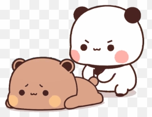 Cute Cartoon Images Cute Bunny Cartoon - Panda Gemoy Stiker Couple Emoji,Cruz Emoticon Teclado