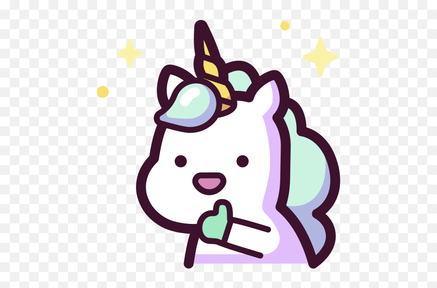 Unicornio - Iconos Gratis De Animales Animated Emotes Emoji,Unicornio Emoji Para Colorear