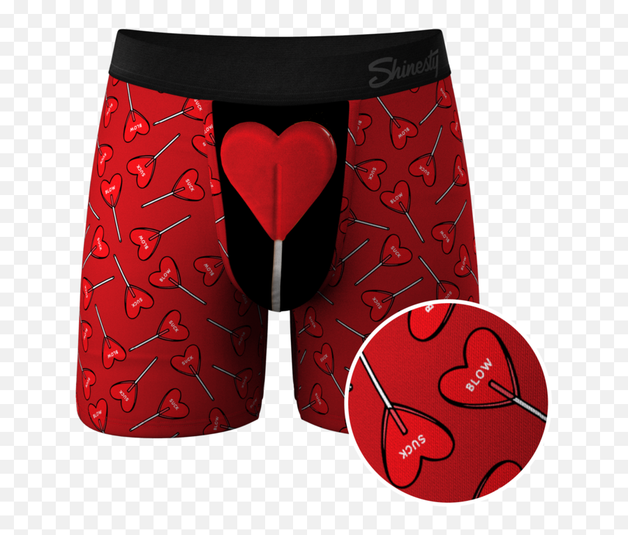 The Brain Candy Valentines Day Ball Hammock Pouch Underwear - Solid Emoji,Kitty Emoticon Panities