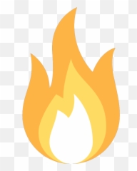 Bozeman Mt - Yellow Flame Vector Flat Design Png Emoji,Roaring Flame Emoji