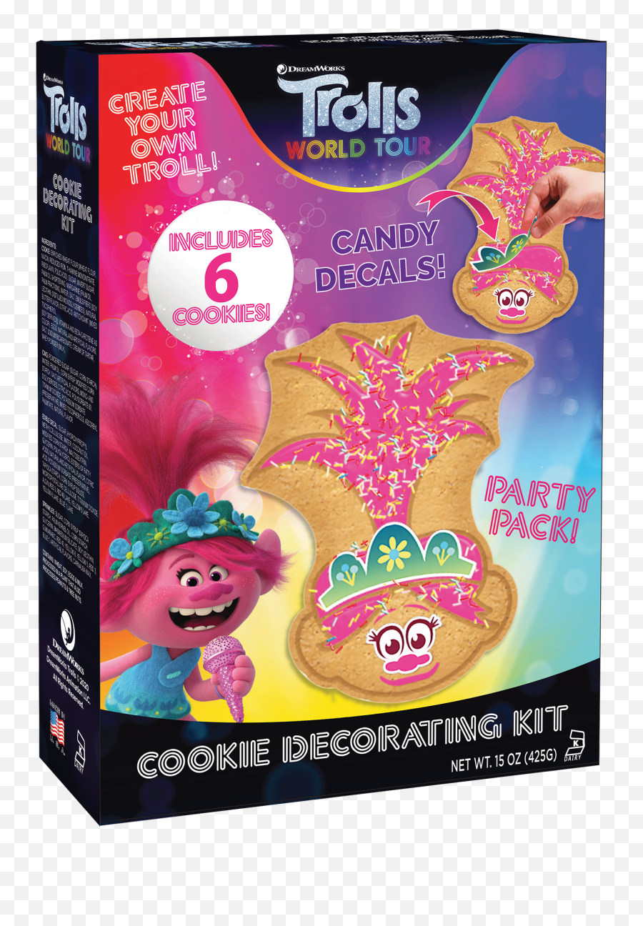 Trolls 6 Pack Cookie Decorating Kit - Happy Emoji,Emoji Stickers Walmart