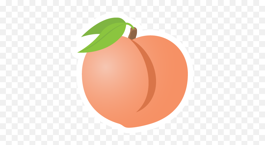Emoji Sticker Set 1 - Peach Emoji Acrylic Painting,Vegetable Emoticon Png