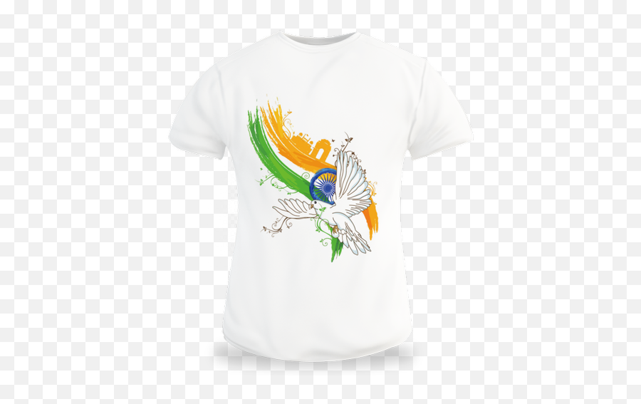 Home Essentials And Organizers - Independence Day T Shirt I Short Sleeve Emoji,India Independece Day Emojis