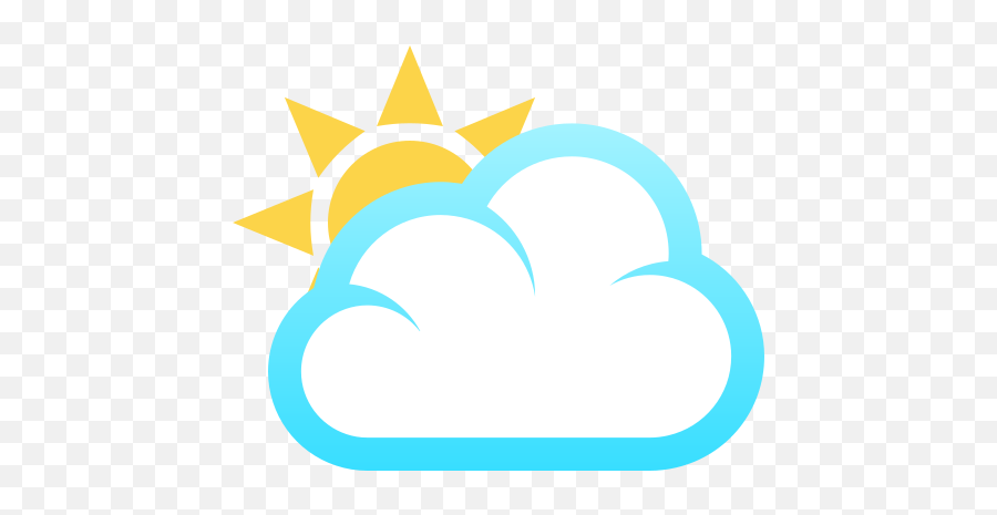 Emoji The Sun Behind A Big Cloud Wprock - Sol Con Nubes Emoji,Big Smiley Emoji
