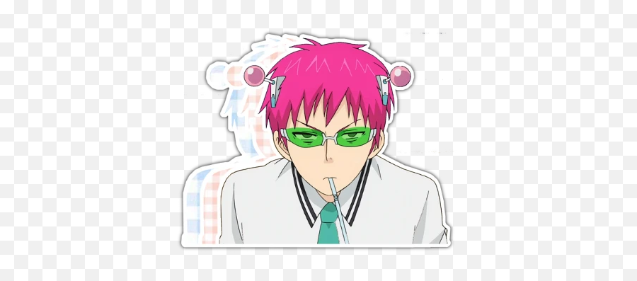 Pin - Saiki K Stickers Cute Emoji,Ghibli Emoji Png