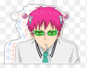Pin - Saiki K Stickers Cute Emoji,Ghibli Emoji Png