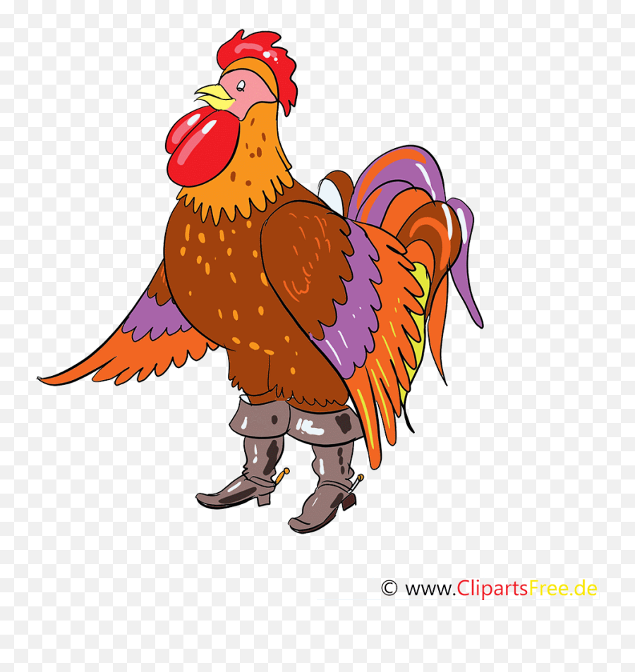 Rooster Gif Clipart - Hahn Animation Emoji,Rooster Emoticon Fb