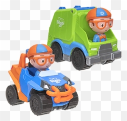 Blippi Mini Vehicles Including Blippi Mobile And Garbage Truck Each With A Character Toy Figure Seated Inside - Zoom Around The Room For Blippi Toys Emoji,Driving Emotion Type S Car List