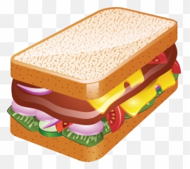 Pepperoni Sandwich Clipart - Sandwich Clipart Png Emoji,Sandwich Emoji