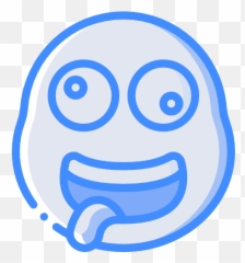 Crazy - Crazy Blue Icon Png Emoji,Crazy Person Emoji