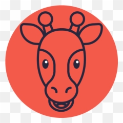 Giraffe Emoji Outline Icons Png 1 - Icon,Red Giraffe Emoji