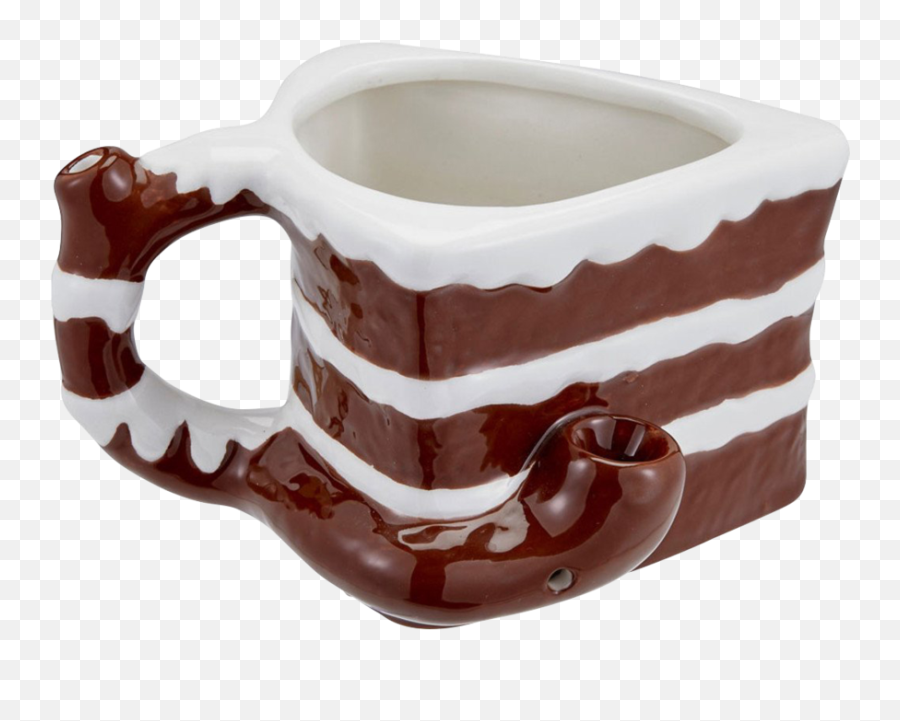 Chocolate Cake Ceramic Mug Pipe Dry Pipes - Jug Emoji,Coffee Emoji Facebook