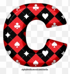 Monica Michielin Alphabets Black Red Suit Playing Cards - Stylish Emoji,Bible Emotion Numbers Printable