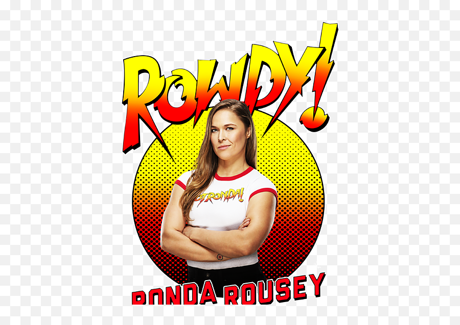 Wwe Rowdy Ronda Rousey Gradient Outline - Ronda Rousey T Shirt Emoji,Bayley Huggers Emoticon