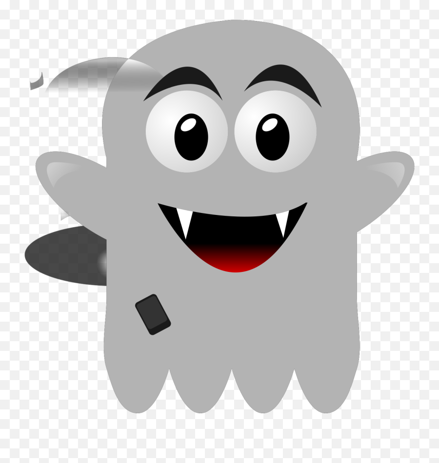Ghost With A Cellephone Svg Vector Ghost With A Cellephone - Cartoon Funny Ghosts Png Emoji,Ghost Icon Emoticon