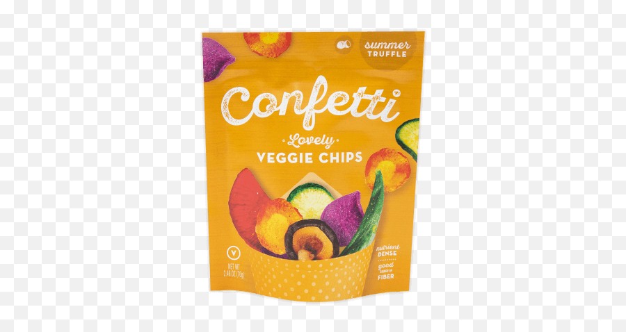 Confetti Snacks Artisanal Whole Vegetable Chips - Confectionery Emoji,Chips Text Emoji