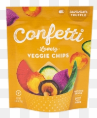 Confetti Snacks Artisanal Whole Vegetable Chips - Confectionery Emoji,Chips Text Emoji