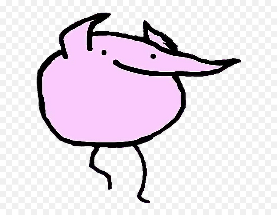 Berd Meme Flamingo Sticker By Ggukieangel Emoji,Flamin Emoji