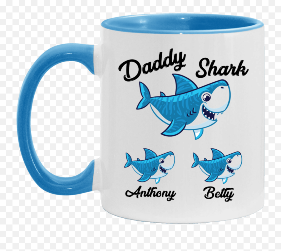 Baby Shark Birthday Party Girl Boy Daddy Shark Anthony Betty Funny Personalized Coffee Mugs Gift Emoji,Betty Emojis