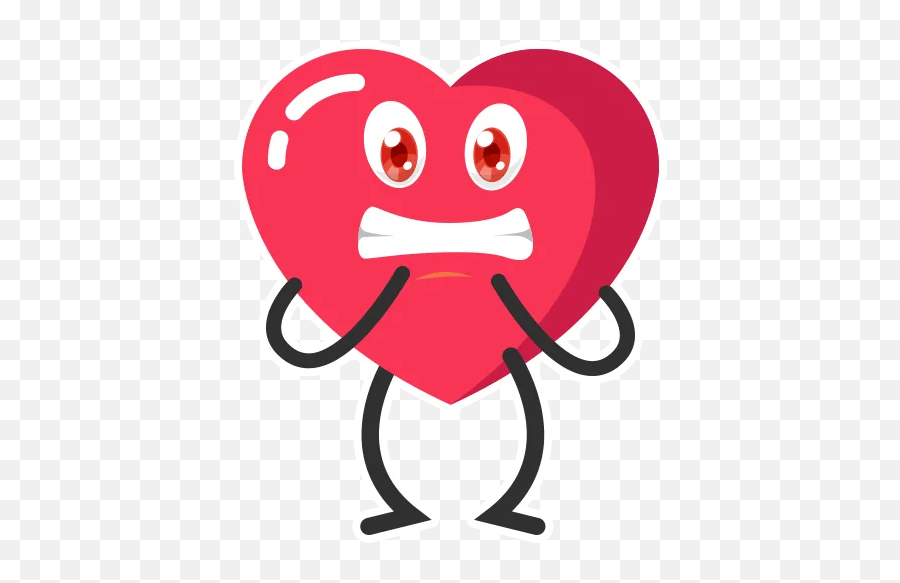 Heart Emoji By Marcos Roy - Sticker Maker For Whatsapp,Heartbreaken Emoji