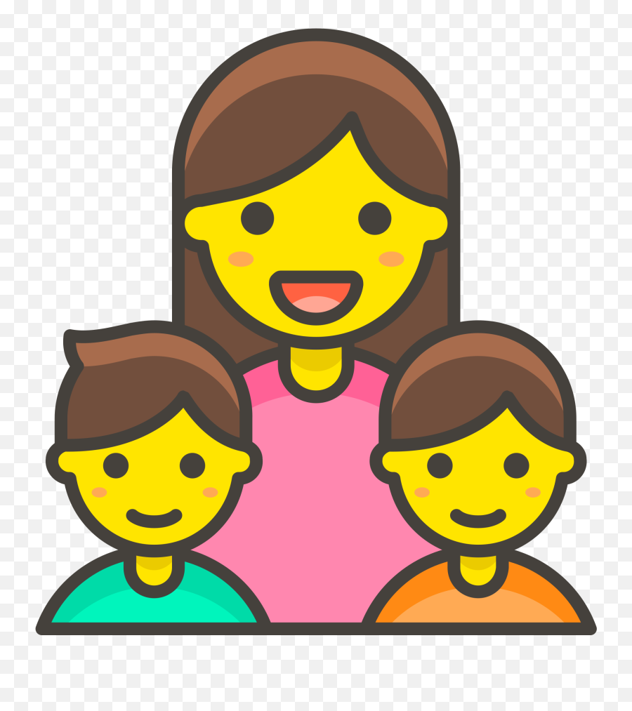 File339 - Familywomanboyboy1svg Wikimedia Commons Emoji,Biracial Family Emoji