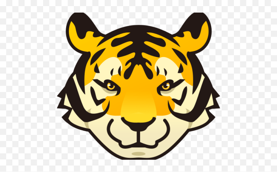 Tiger Face - Cute Cartoon Tiger Face Emoji,Tiger Emoji