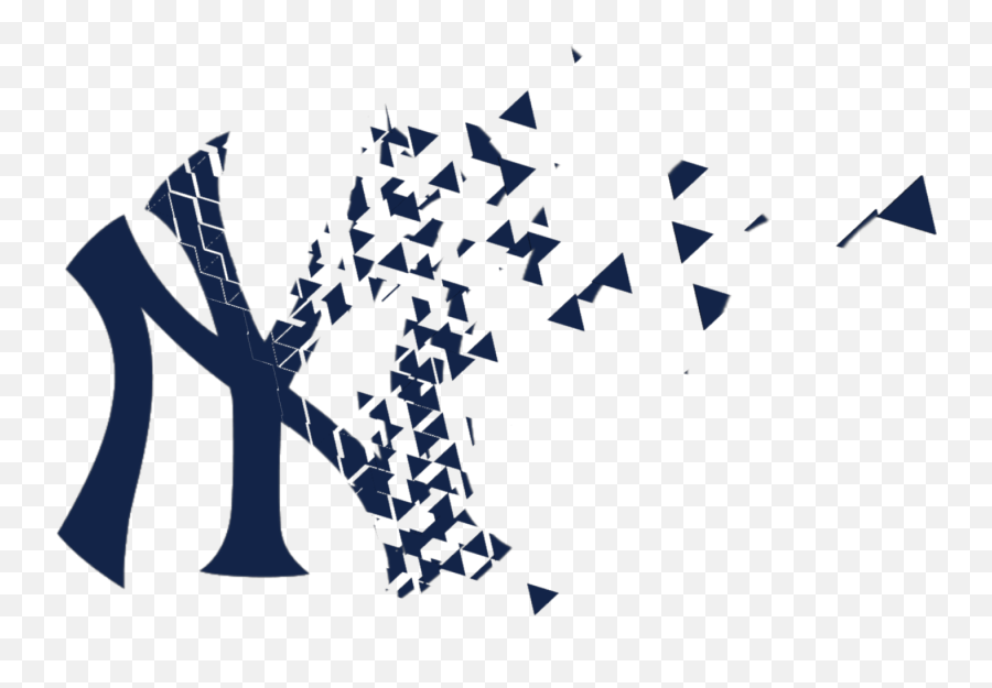 Yankees Dispersion Sticker By Jesse Cook - New York Yankees Emoji,Yankees Emoji