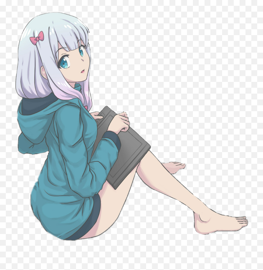 Sagiri Eromangasensei Sticker - Sitting Emoji,Eromanga Sensei Sagiri Emoji