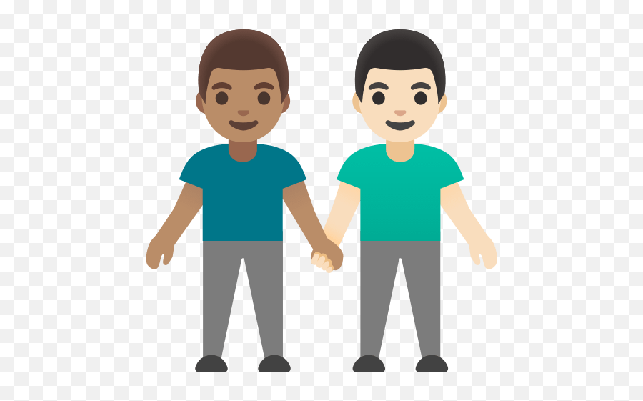 Two Men Shaking Hands With Medium Skin - Google Men Holding Hands Emoji,Hand Shaking Emoticon
