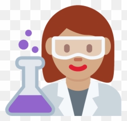 Woman Scientist Emoji With Medium Skin - Marrakesh,Science Emoji