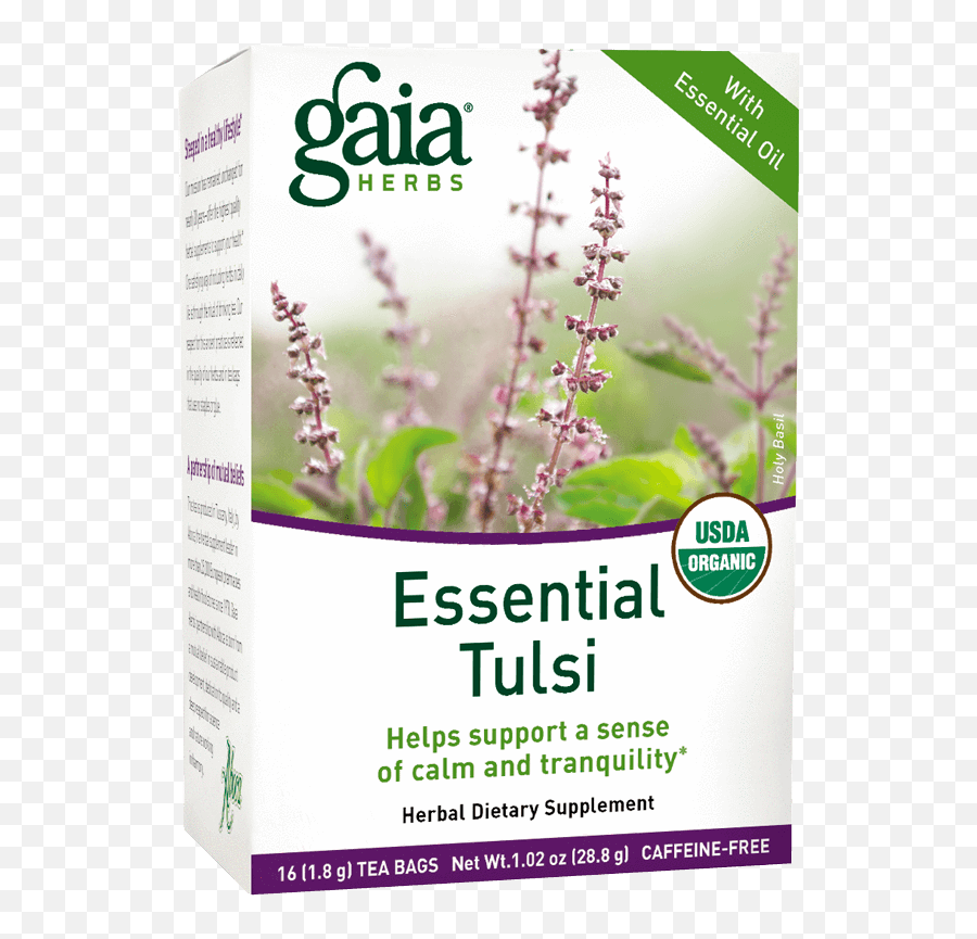 Essential Tulsi Tea For Stress Support Gaia Herbs Emoji,Dont Serve Emotions Tea