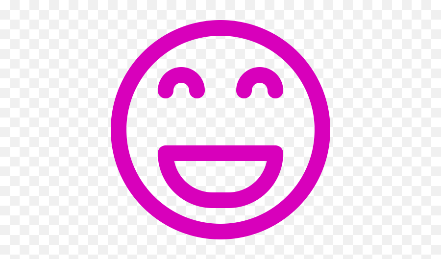 Pink Smiley Face Symbol - Purple Smile Icon Png Emoji,Pink Smiley Emoticon
