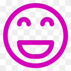 Pink Smiley Face Symbol - Purple Smile Icon Png Emoji,Pink Smiley Emoticon