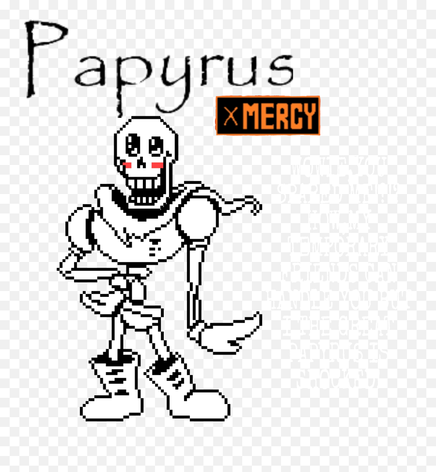 Spared Papyrus - Papyrus Undertale Emoji,Papyrus Emoji