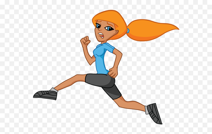 Hernehirmutis 2015 - Cartoon Girl Running Away Transparent Emoji,Remont Emoticon