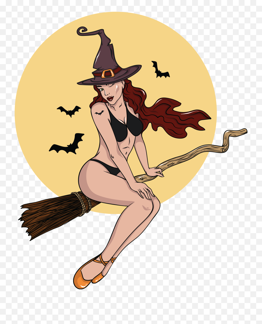 Sexy Witch Graphic T - Shirt Design Buy Tshirt Designs Sexy Witch Emoji,Witch On Broom Emoticon
