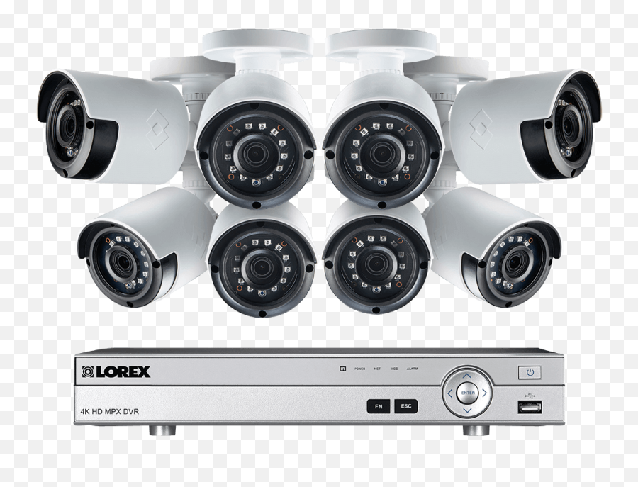 1080p Camera System With 8 Channel Dvr - Lorex Security Camera Emoji,Como Poner Emojis En Lg Zone