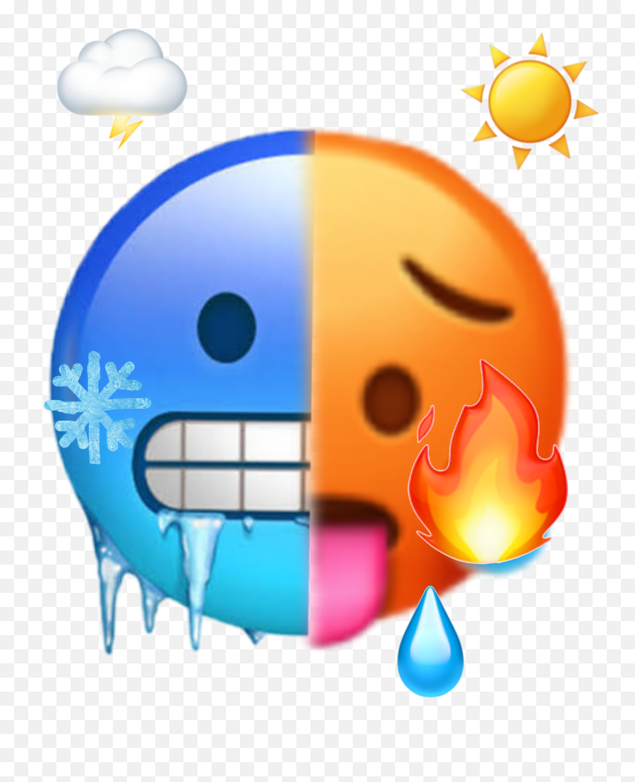 Emoji Iphone Image By Joasotogmailcom - Emojis De Frio Y Calor,Y Emoticon
