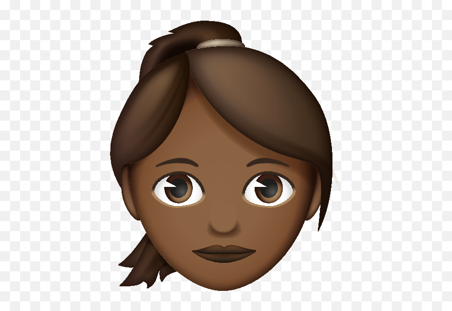 Emoji U2013 The Official Brand Woman With Plait Variation - Brunette Emoji,Curls Emoji